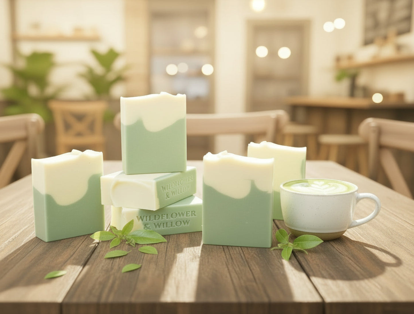 Matcha Tea Latte Handmade Artisan Soap