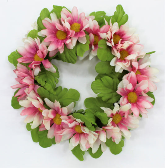 Pink Floral Candle Ring - LG