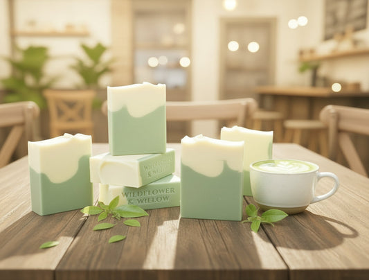 Matcha Tea Latte Handmade Artisan Soap