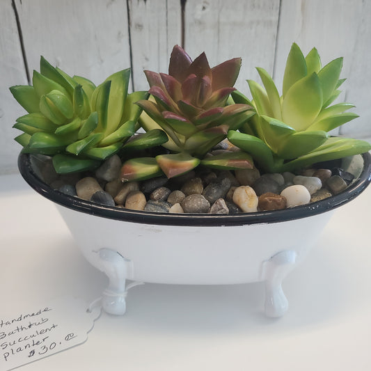 Bathtub Succulent Planter